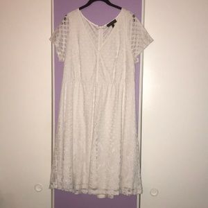 Lane Bryant Lace White Dress Size 14